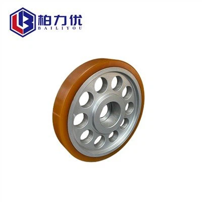 Полиуретановое ведущее колесо Колесо с резиновым покрытием для автоматизированного склада